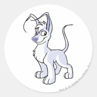 Gelert White Classic Round Sticker