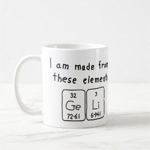 Geli periodic table name mug