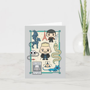 GELLERT GRINDELWALD™ & Barebone Cartoon Card