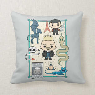 GELLERT GRINDELWALD™ & Barebone Cartoon Cushion