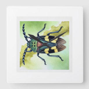Gelophaula 170724IREF236 - Watercolor Square Wall Clock