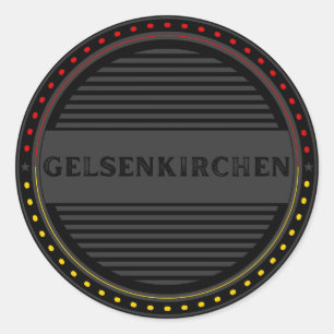 Gelsenkirchen City Pride Emblem – German Identity Classic Round Sticker