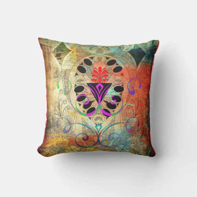 "GELUKKIG TUIN" 16 x 16 TOSS PILLOW (Front)