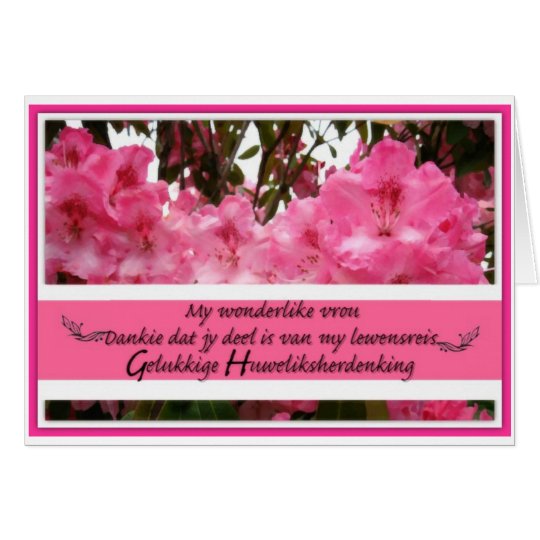 Gelukkige Huweliksherdenking My Vrou Zazzle Com Au