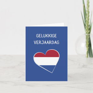 Gelukkige verjaardag, Dutch happy birthday Card