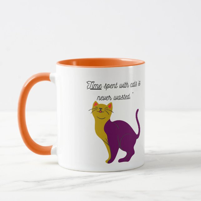 gem cat mug (Left)