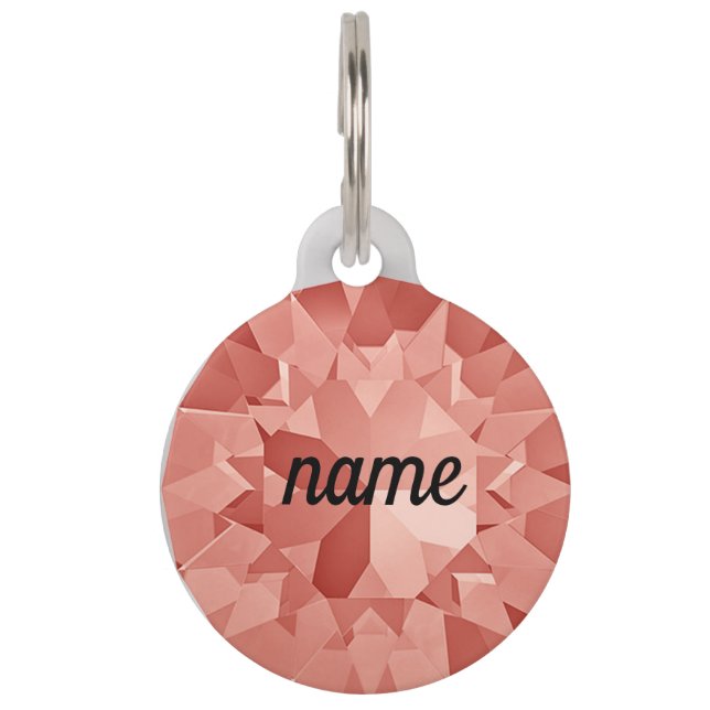 Gem Design Pet Tag (Back)