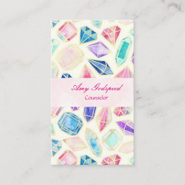 Gem Illustration Business Card (Front)