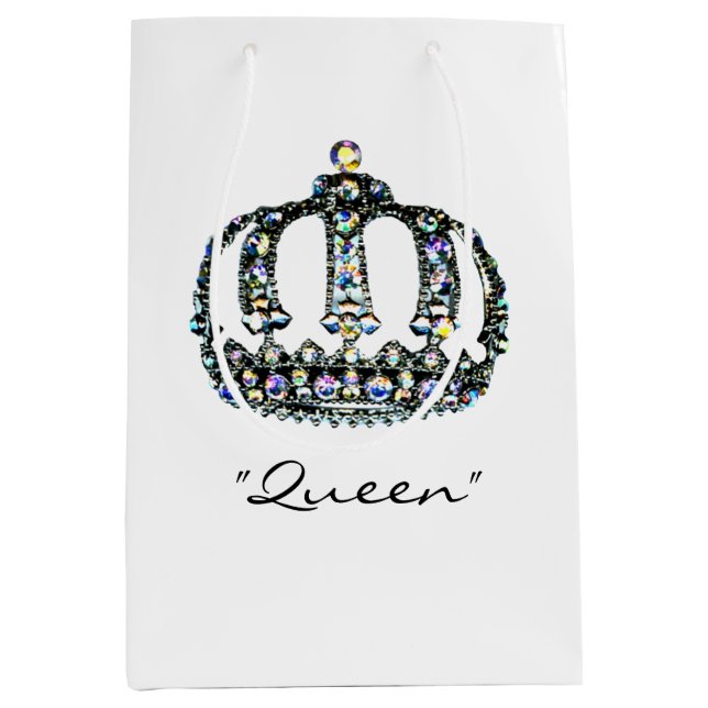 Gem of a Tiara Queen  Medium Gift Bag (Front)