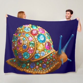 Gem Snail Fleece Blanket