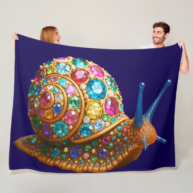 Gem Snail Fleece Blanket (In Situ)