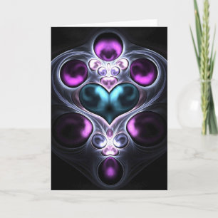 Gem Stone Heart Greeting Card