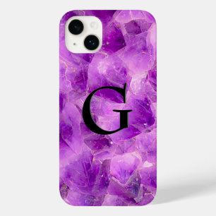 Gem Stone Pattern, Amethyst & Black Onyx Case-Mate iPhone 14 Plus Case