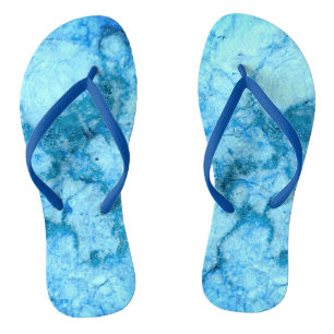 Gem Stone Pattern, Blue Bahia Granite  Thongs