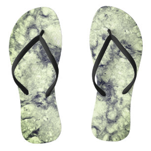 Gem Stone Pattern, Grey / Grey and Black Marble Thongs