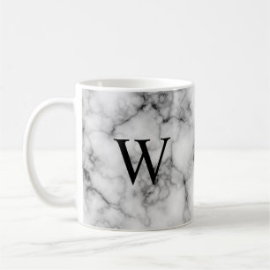 Gem Stone Pattern, Grey / Grey Marble Coffee Mug