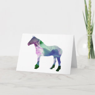 Gem Tone Horse Blank Note Card