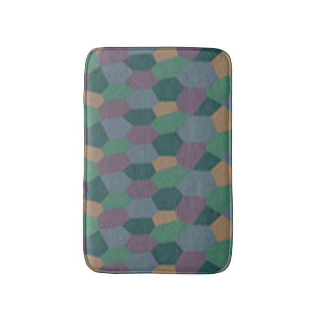 Geman WWI Lozenge Camo Small Bath Mat (Front Vertical)