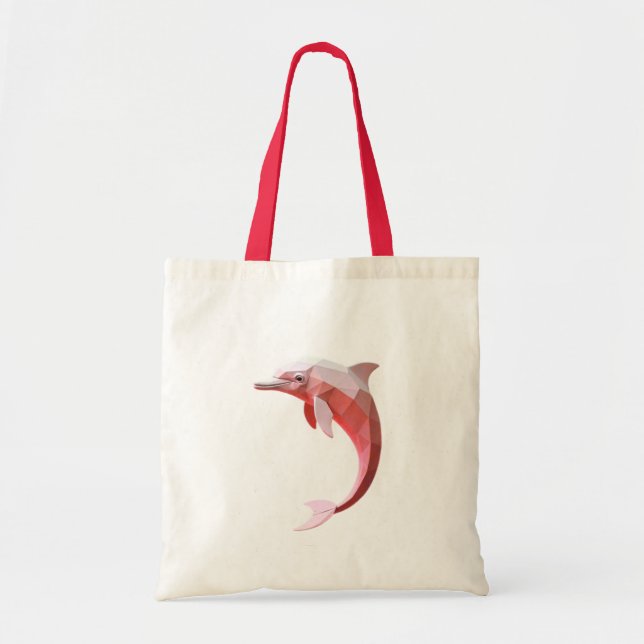 Gemetric Delfine and Turtle Tote Bag (Front)