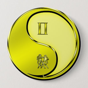 Gemini 10 Cm Round Badge