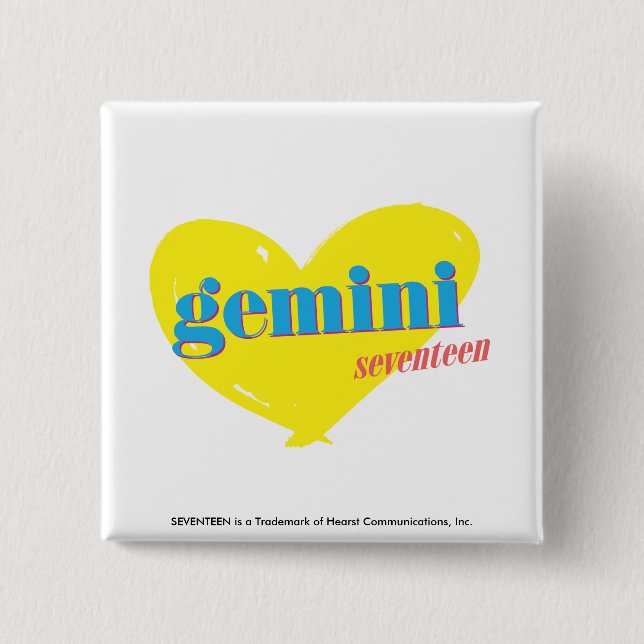 Gemini 3 15 cm square badge (Front)