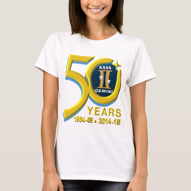 Gemini 50th Anniversary Logo T-Shirt (Front)