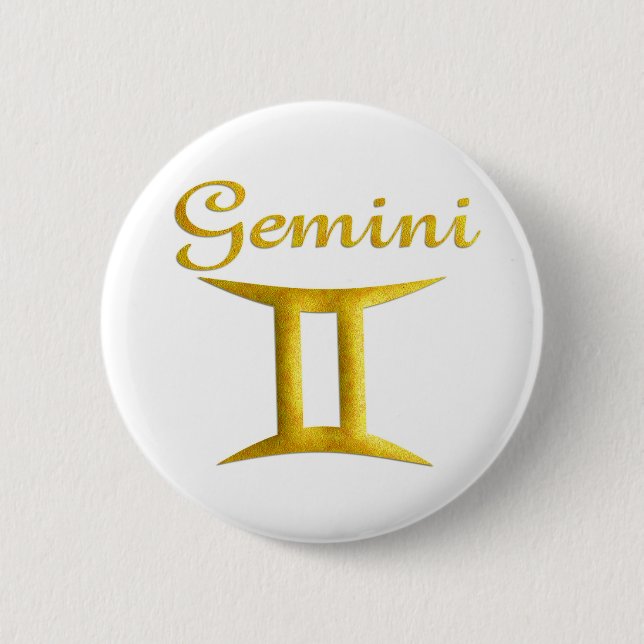 Gemini 6 Cm Round Badge (Front)