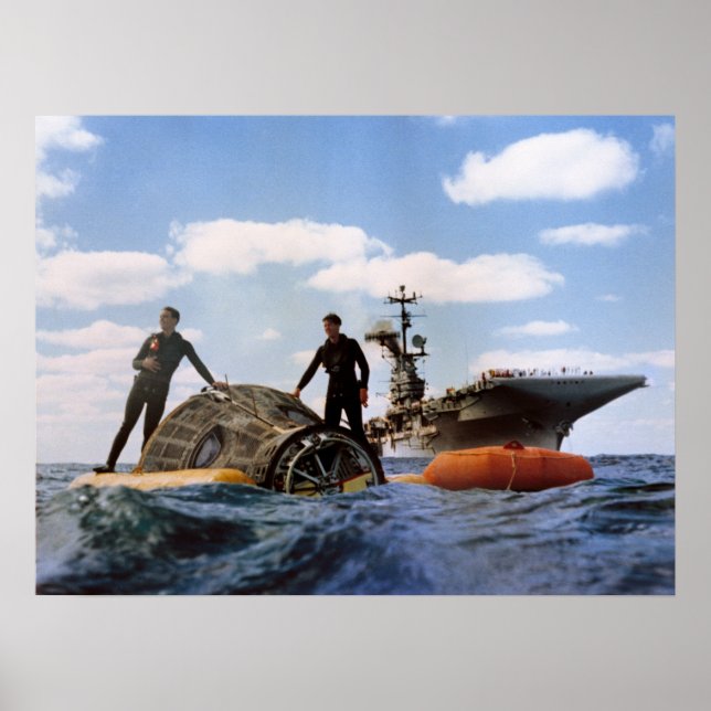 Gemini 6A Splashdown & Recovery Poster (Front)