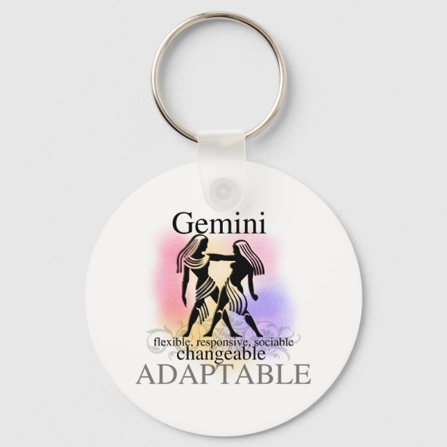 Gemini About You Key Ring (Front)