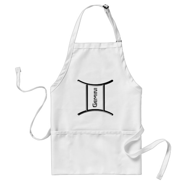 GEMINI, Abstract Design of the Zodiac Sign,  Standard Apron (Front)