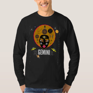 Gemini   African American Women Zodiac Signs T-Shirt