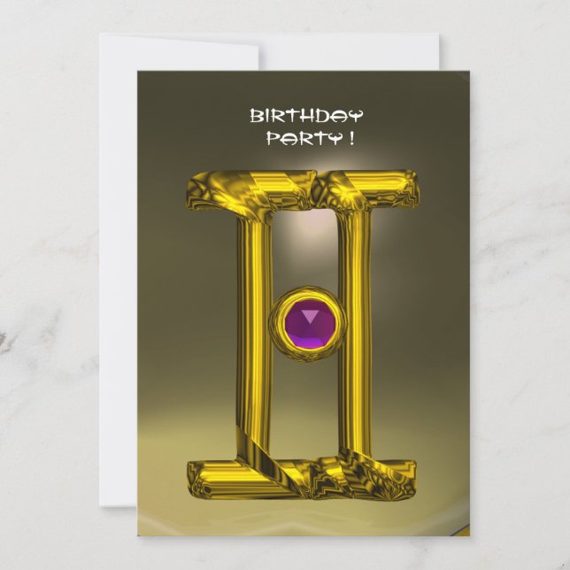 GEMINI ALEXANDRITE  bright yellow,grey Announcement (Front)