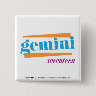 Gemini Aqua 15 Cm Square Badge