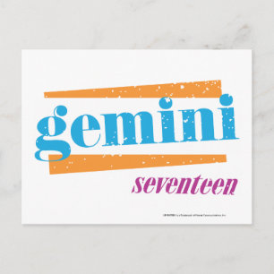 Gemini Aqua Postcard