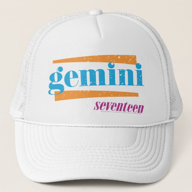 Gemini Aqua Trucker Hat (Front)