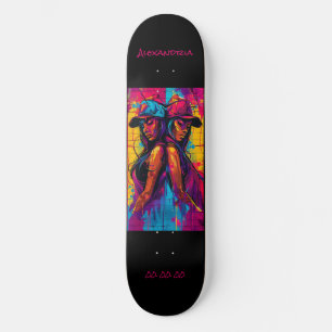Gemini Astrology Grafitti Personalised Skateboard