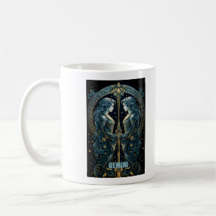 Gemini astrology sign coffee mug
