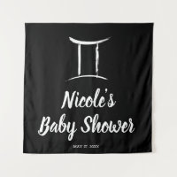 Gemini Astrology Zodiac Sign Party Backdrop