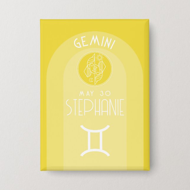 Gemini Astrology Zodiac Sign Photo Custom Birthday (Front)