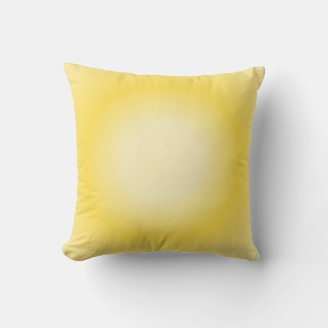 Gemini Aura Gradient, Gemini Zodiac, Yellow Aura Cushion (Front)