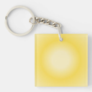 Gemini Aura Gradient, Gemini Zodiac, Yellow Aura Key Ring
