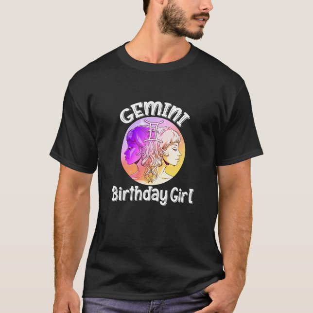 GEMINI BIRTHDAY GIRL T-Shirt (Front)