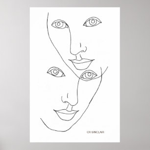 "GEMINI" by CR Sinclair Poster