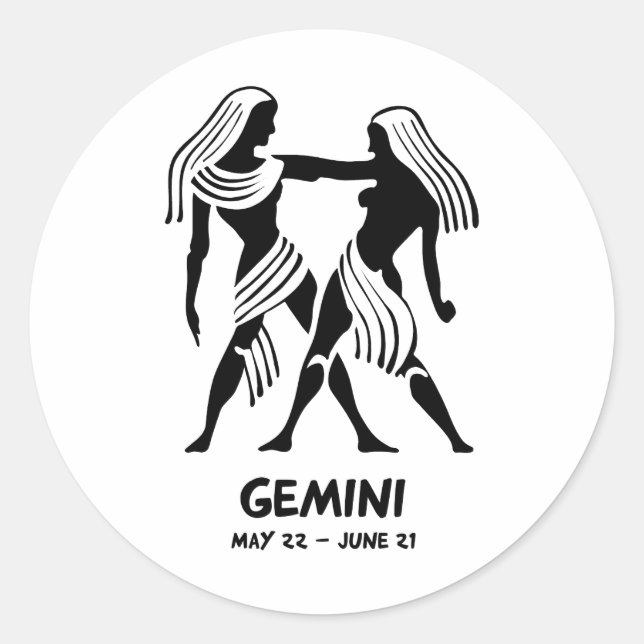 Gemini Classic Round Sticker (Front)