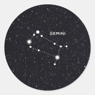 Gemini Classic Round Sticker