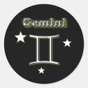 Gemini Classic Round Sticker
