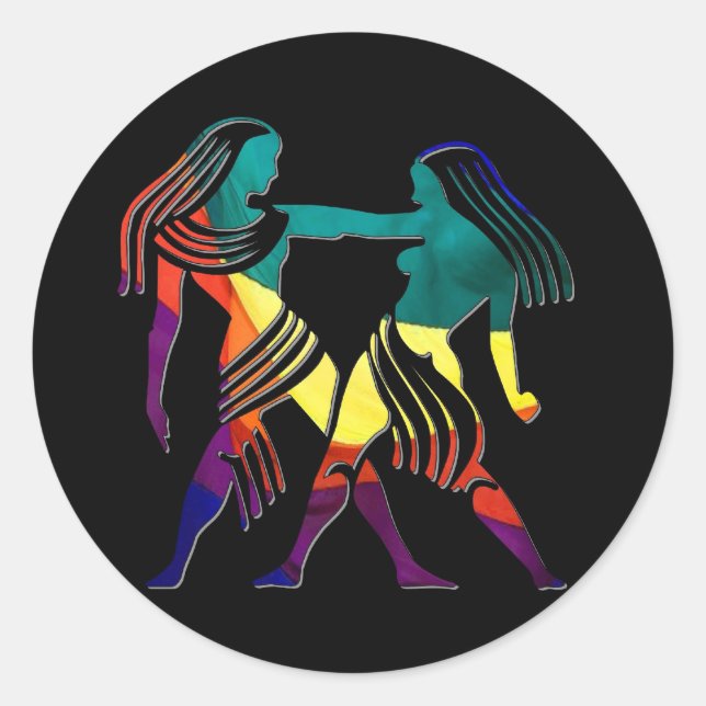 Gemini Classic Round Sticker (Front)