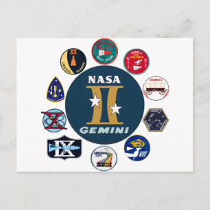 Gemini Commemorative Logo Postcard