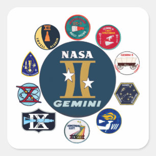 Gemini Commemorative Logo Square Sticker