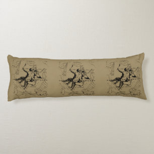 Gemini Constellation Hevelius 1690 Engraving Body Cushion